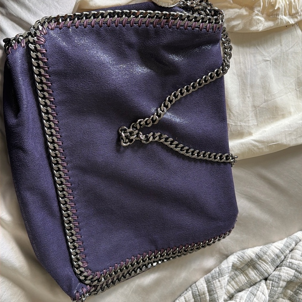 Stella McCartney Falabella flap shoulder bag in purple